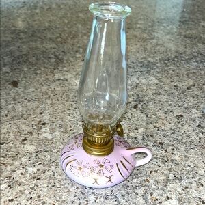 Mid Century Modern MCM porcelain oil lamp